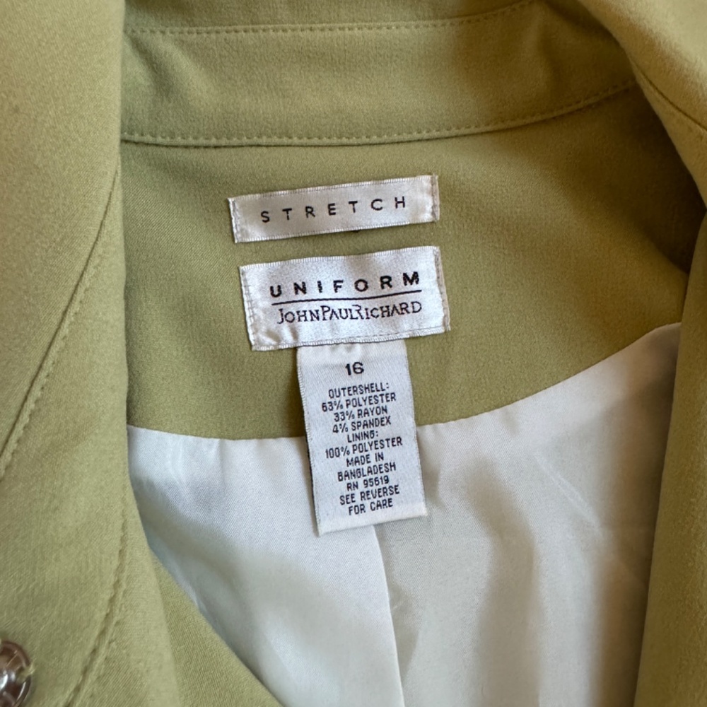16 Uniform John Paul Richard Jacket Green - Picture 16 of 16